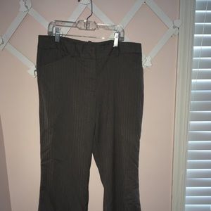 Gray work pants.